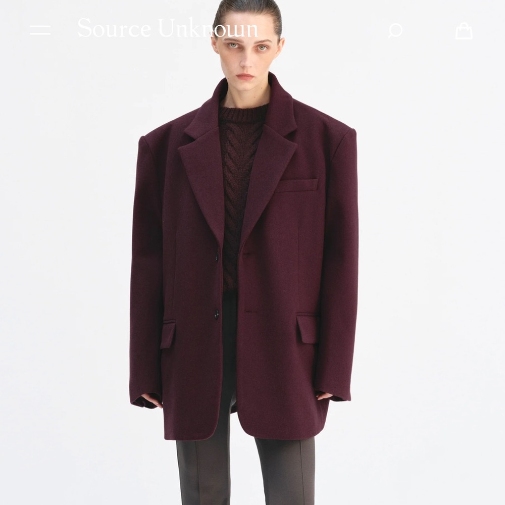 Source Unknown Maroon Blazer